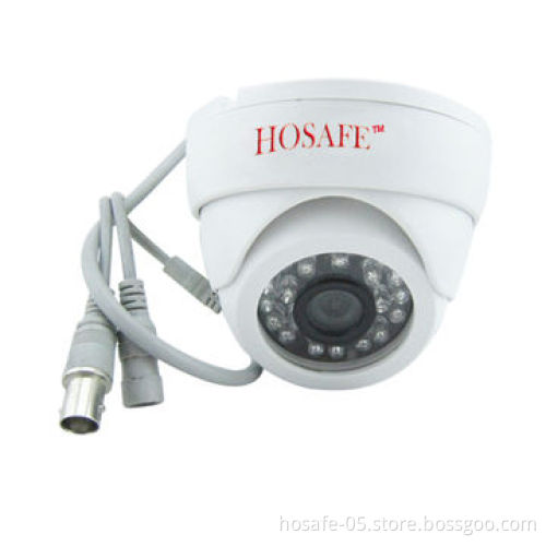 Infrared Dome Camera with 24 LEDs, High Resolution, 66ft Night-vision
